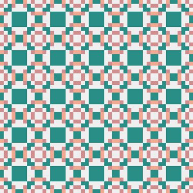 Soyut çapraz desenli üretken hesaplama sanatı çizimi