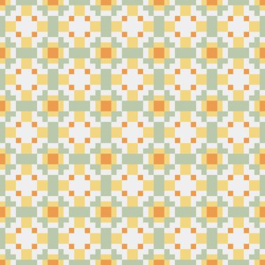 Soyut çapraz desenli üretken hesaplama sanatı çizimi