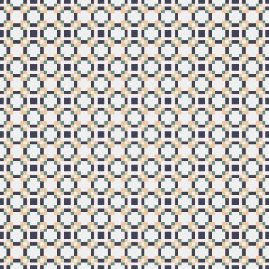 Soyut çapraz desenli üretken hesaplama sanatı çizimi