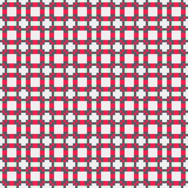 Soyut çapraz desenli üretken hesaplama sanatı çizimi