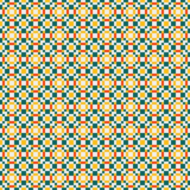 Soyut çapraz desenli üretken hesaplama sanatı çizimi