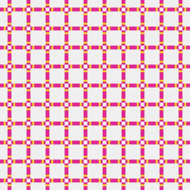 Soyut çapraz desenli üretken hesaplama sanatı çizimi