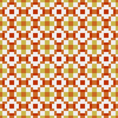 Soyut çapraz desenli üretken hesaplama sanatı çizimi