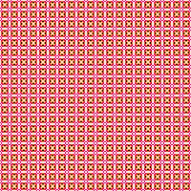 Soyut çapraz desenli üretken hesaplama sanatı çizimi