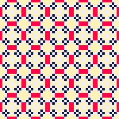 Soyut çapraz desenli üretken hesaplama sanatı çizimi