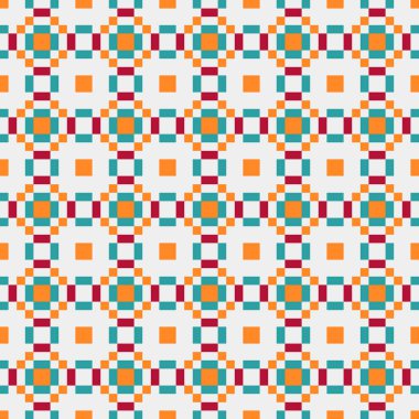 Soyut çapraz desenli üretken hesaplama sanatı çizimi