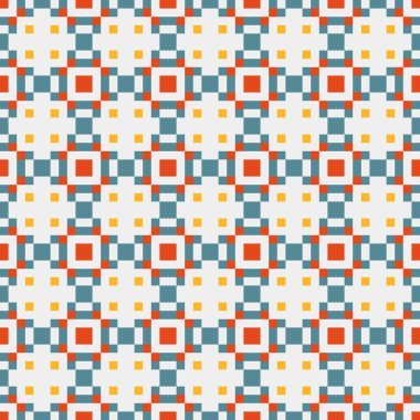 Soyut çapraz desenli üretken hesaplama sanatı çizimi