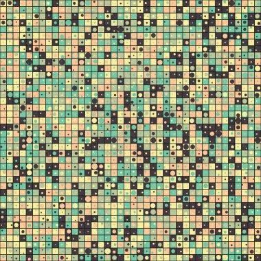 Soyut Geometrik Desen üretken hesaplama sanatı çizimi 