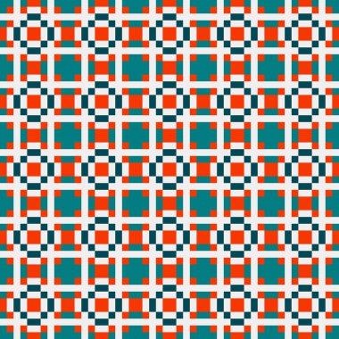 Soyut çapraz desenli üretken hesaplama sanatı çizimi