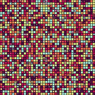 Soyut Geometrik Desen üretken hesaplama sanatı çizimi 