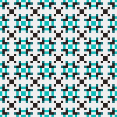 Soyut çapraz desenli üretken hesaplama sanatı çizimi