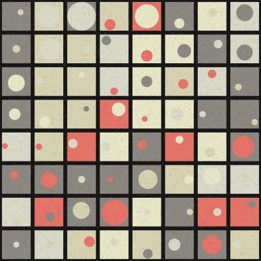 Soyut Geometrik Desen üretken hesaplama sanatı çizimi 