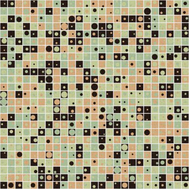 Soyut Geometrik Desen üretken hesaplama sanatı çizimi 