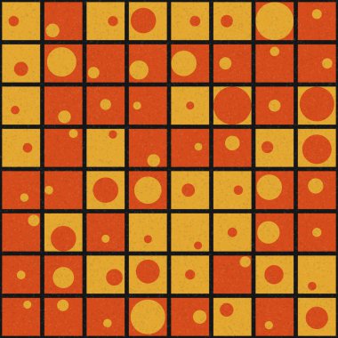 Soyut Geometrik Desen üretken hesaplama sanatı çizimi 