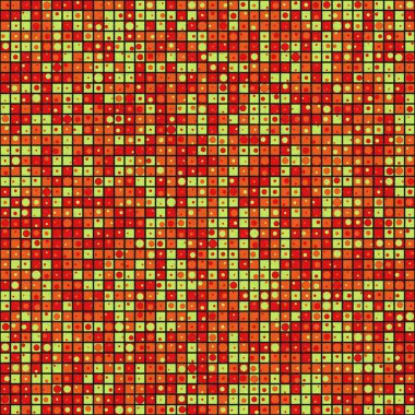 Soyut Geometrik Desen üretken hesaplama sanatı çizimi 