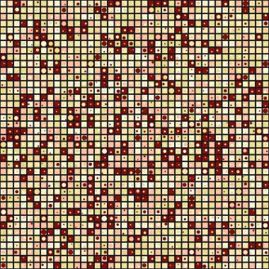 Soyut Geometrik Desen üretken hesaplama sanatı çizimi 