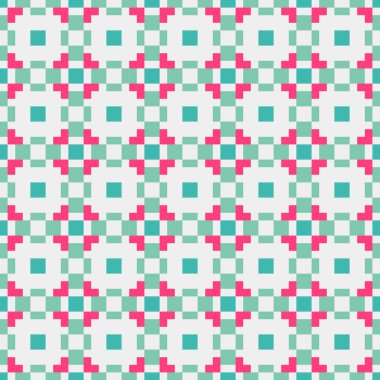 Soyut çapraz desenli üretken hesaplama sanatı çizimi