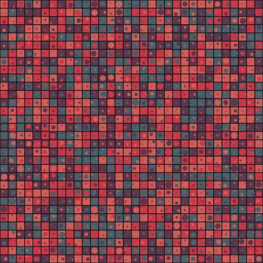 Soyut Geometrik Desen üretken hesaplama sanatı çizimi 