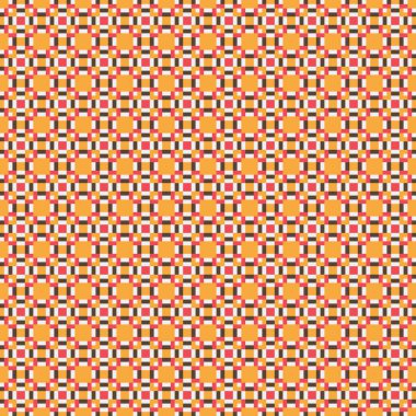 Soyut çapraz desenli üretken hesaplama sanatı çizimi