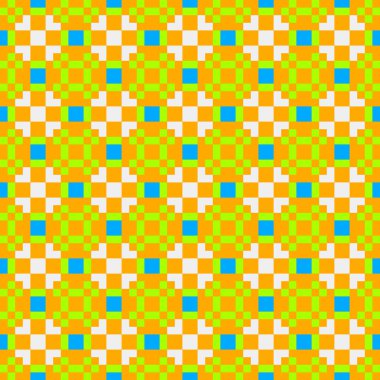 Soyut çapraz desenli üretken hesaplama sanatı çizimi