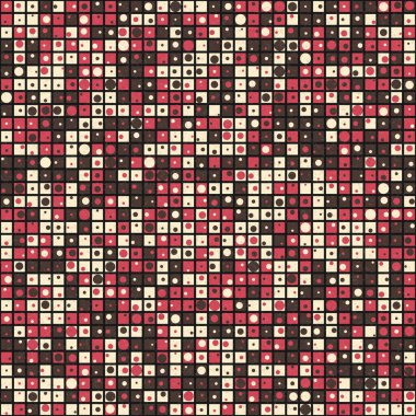 Soyut Geometrik Desen üretken hesaplama sanatı çizimi 