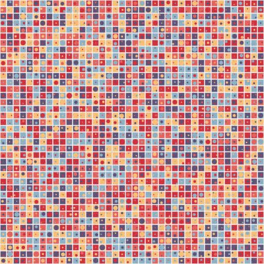 Soyut Geometrik Desen üretken hesaplama sanatı çizimi 