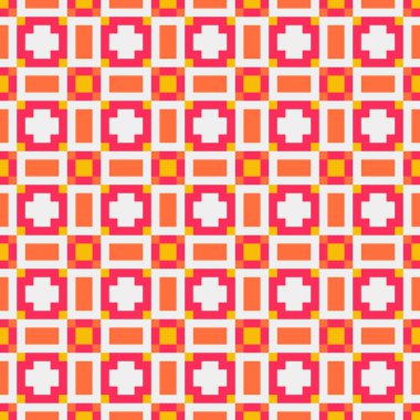 Soyut çapraz desenli üretken hesaplama sanatı çizimi