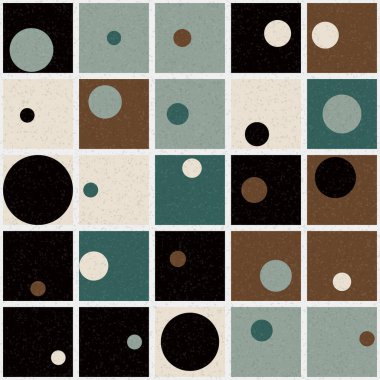 Soyut Geometrik Desen üretken hesaplama sanatı çizimi 