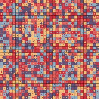 Soyut Geometrik Desen üretken hesaplama sanatı çizimi 
