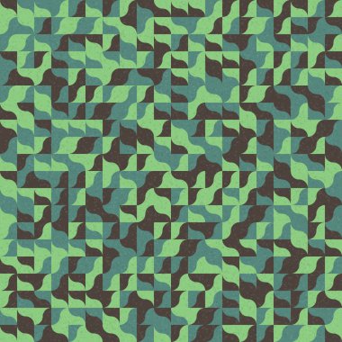 Soyut Geometrik Desen üretken hesaplama sanatı çizimi 