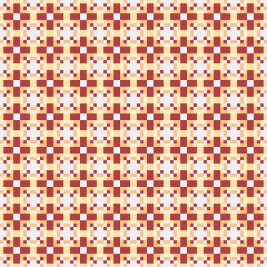 Soyut çapraz desenli üretken hesaplama sanatı çizimi