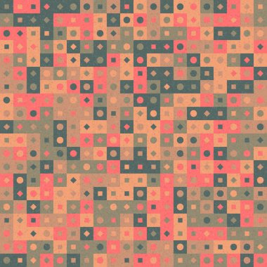 Soyut Geometrik Desen üretken hesaplama sanatı çizimi 