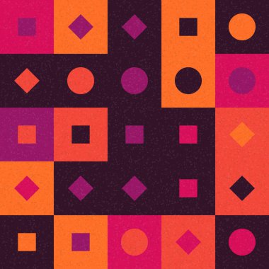 Soyut Geometrik Desen üretken hesaplama sanatı çizimi 