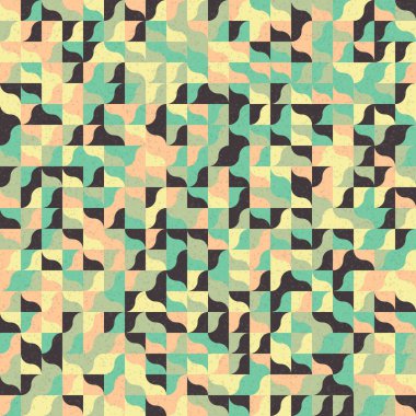 Soyut Geometrik Desen üretken hesaplama sanatı çizimi 