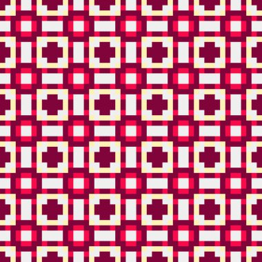 Soyut çapraz desenli üretken hesaplama sanatı çizimi