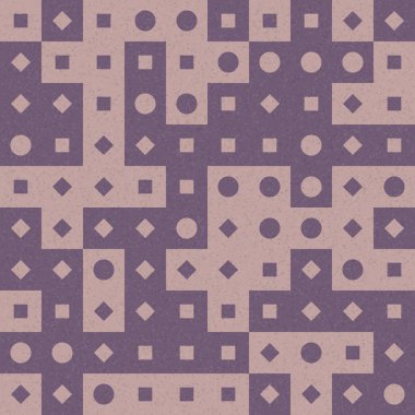 Soyut Geometrik Desen üretken hesaplama sanatı çizimi 