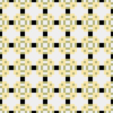 Soyut çapraz desenli üretken hesaplama sanatı çizimi