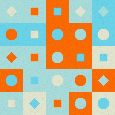 Soyut Geometrik Desen üretken hesaplama sanatı çizimi 