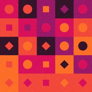 Soyut Geometrik Desen üretken hesaplama sanatı çizimi 