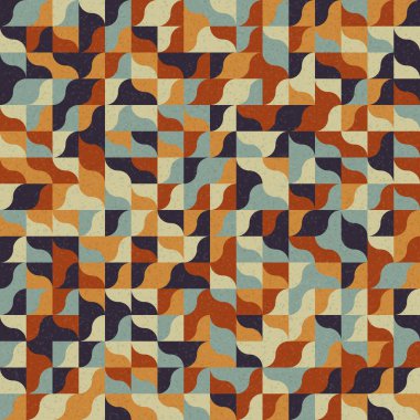 Soyut Geometrik Desen üretken hesaplama sanatı çizimi 