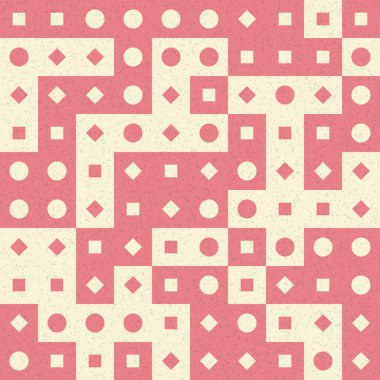 Soyut Geometrik Desen üretken hesaplama sanatı çizimi 