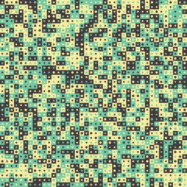 Soyut Geometrik Desen üretken hesaplama sanatı çizimi 