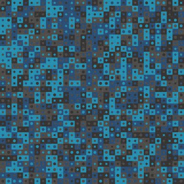 Soyut Geometrik Desen üretken hesaplama sanatı çizimi 