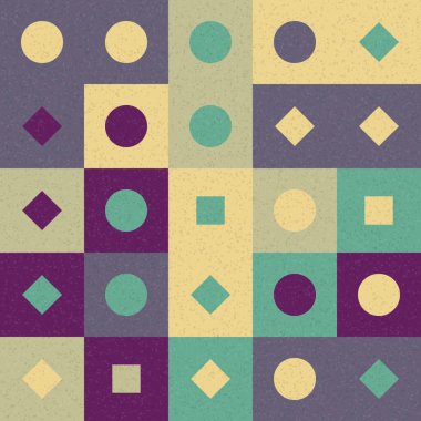 Soyut Geometrik Desen üretken hesaplama sanatı çizimi 