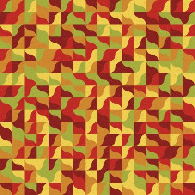 Soyut Geometrik Desen üretken hesaplama sanatı çizimi 