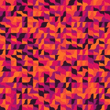 Soyut Geometrik Desen üretken hesaplama sanatı çizimi 