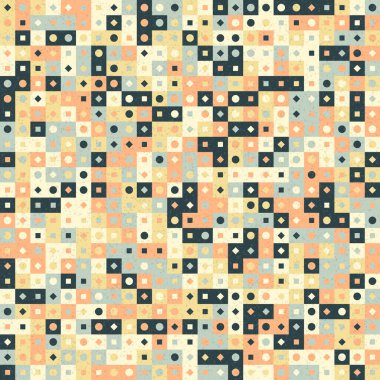 Soyut Geometrik Desen üretken hesaplama sanatı çizimi 