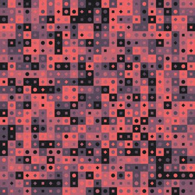 Soyut Geometrik Desen üretken hesaplama sanatı çizimi 