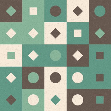 Soyut Geometrik Desen üretken hesaplama sanatı çizimi 