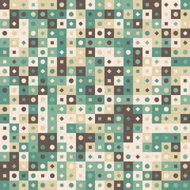 Soyut Geometrik Desen üretken hesaplama sanatı çizimi 